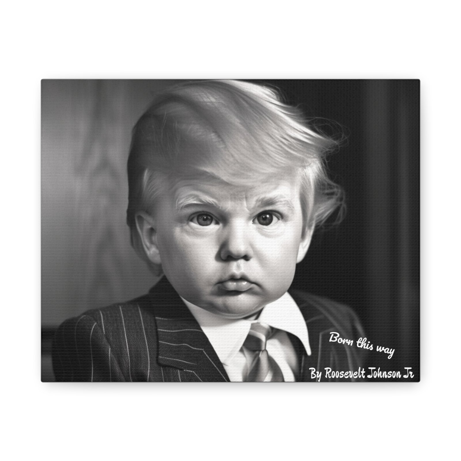 Canvas Wrap Baby Trump Born This Way