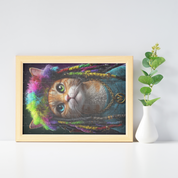 Rasta Kitty Jigsaw Puzzles Photo Frame