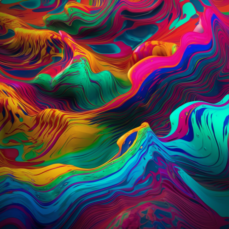 Abstract wave artwork