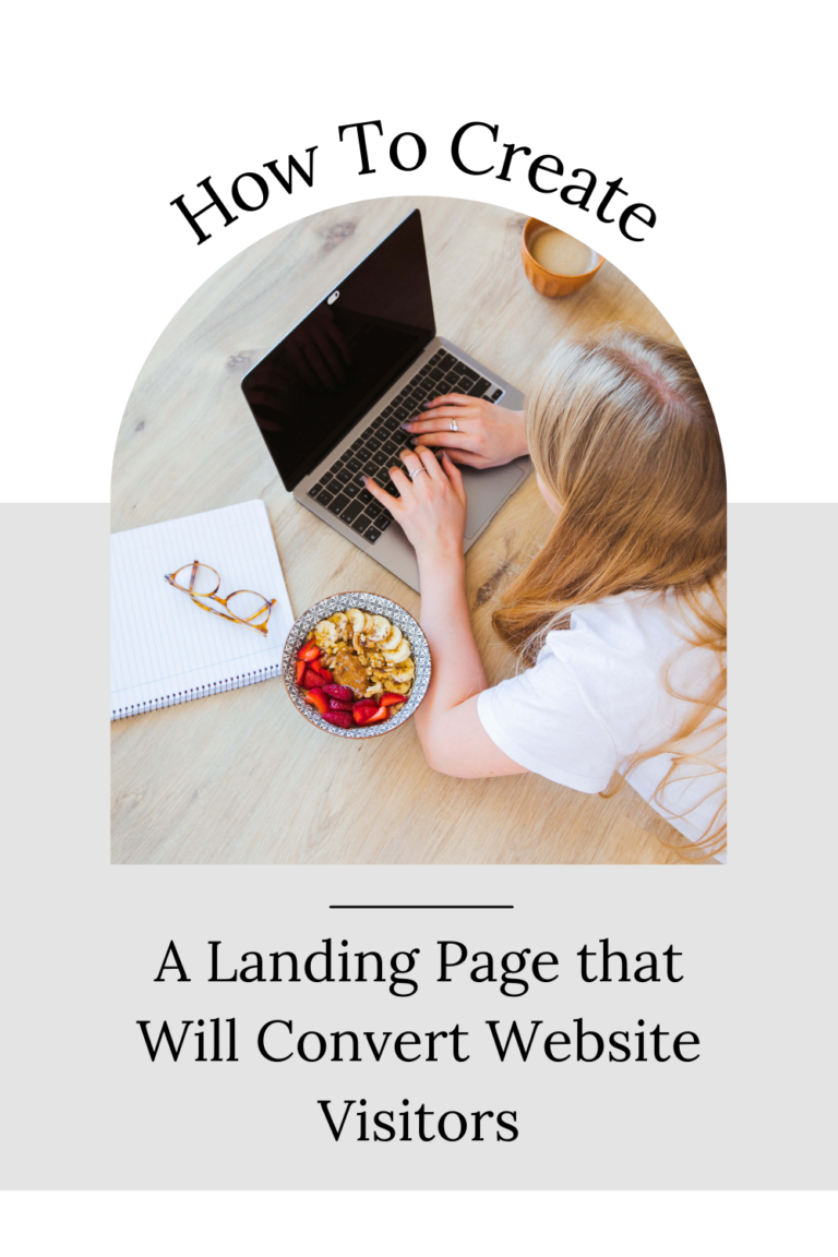 Course landing page design