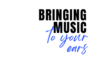 White Black and Blue Simple Modern Band Photo Website Promo Medium Rectangle Ad Song Remix